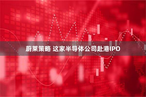 蔚莱策略 这家半导体公司赴港IPO