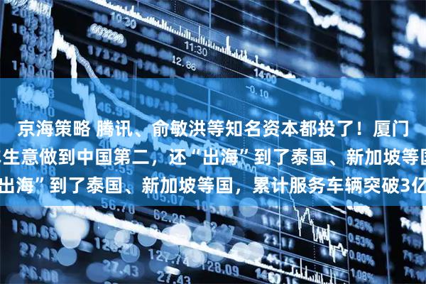 京海策略 腾讯、俞敏洪等知名资本都投了！厦门一公司冲刺IPO：停车生意做到中国第二，还“出海”到了泰国、新加坡等国，累计服务车辆突破3亿