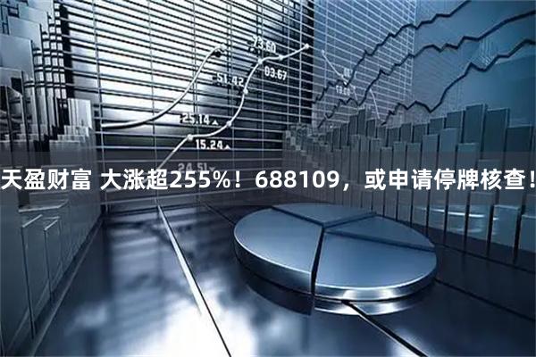天盈财富 大涨超255%！688109，或申请停牌核查！