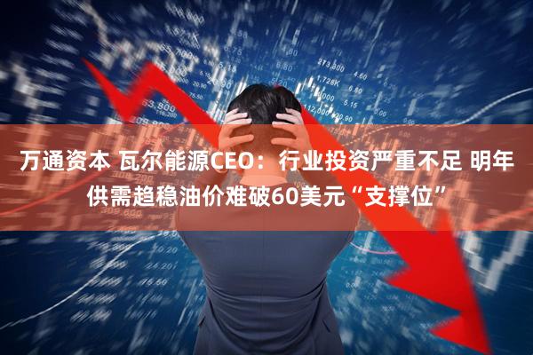 万通资本 瓦尔能源CEO：行业投资严重不足 明年供需趋稳油价难破60美元“支撑位”